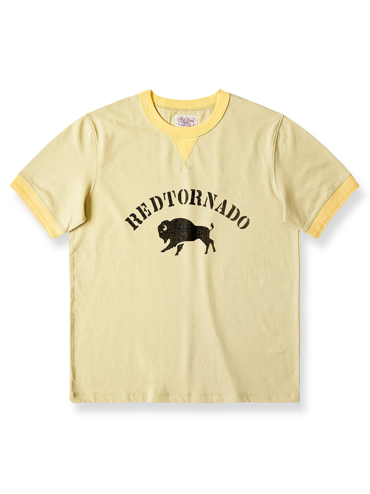 ヘビーウェイトコントラストカラープリントTシャツの正面図