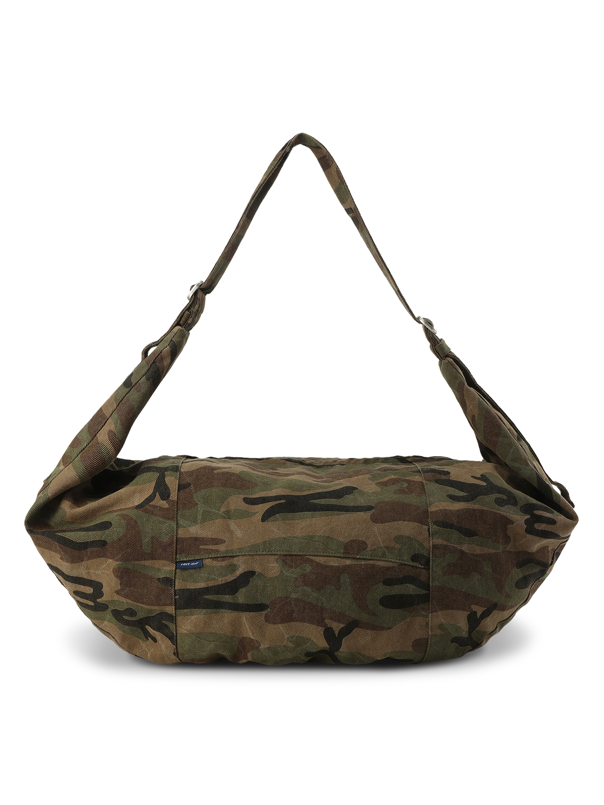 ヴィンテージカモフラージュライトタクティカルショルダーバッグの正面図