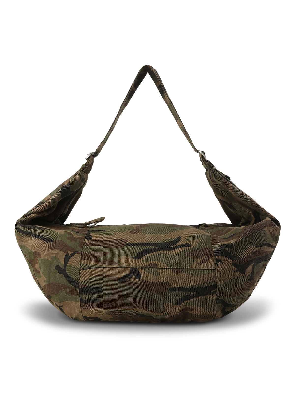 ヴィンテージカモフラージュライトタクティカルショルダーバッグの正面図