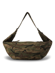 ヴィンテージカモフラージュライトタクティカルショルダーバッグの正面図