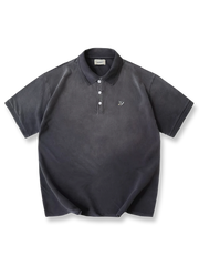 ヴィンテージウォッシュ加工ポロシャツ