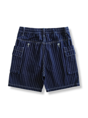 ストライプサイドポケットカーゴショーツ