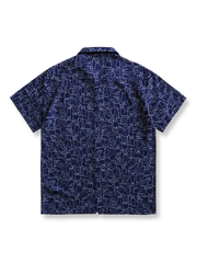 猫柄プリント半袖シャツ