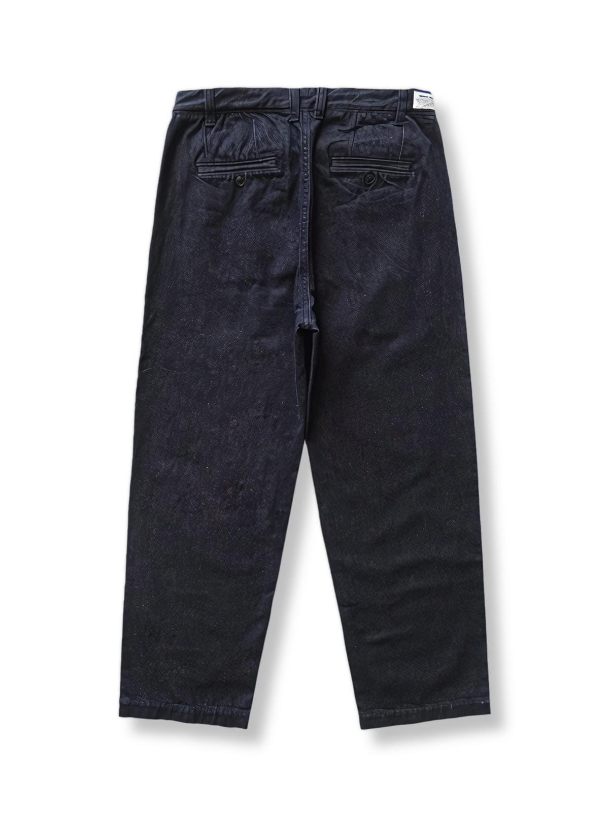 製品画像: ハイウエストデニムカジュアルパンツ全体展示