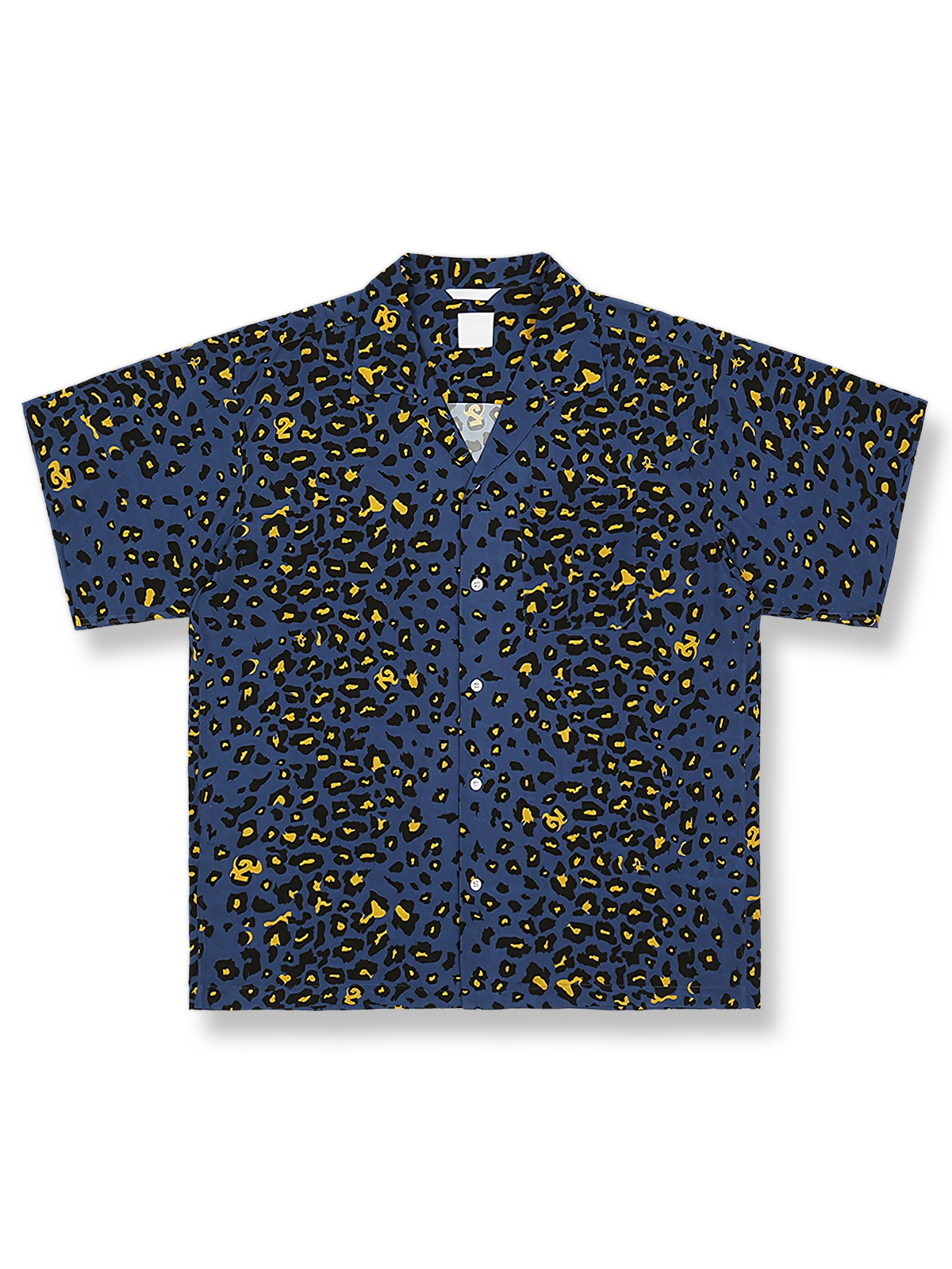 クラシックレオパード半袖シャツの正面画像。