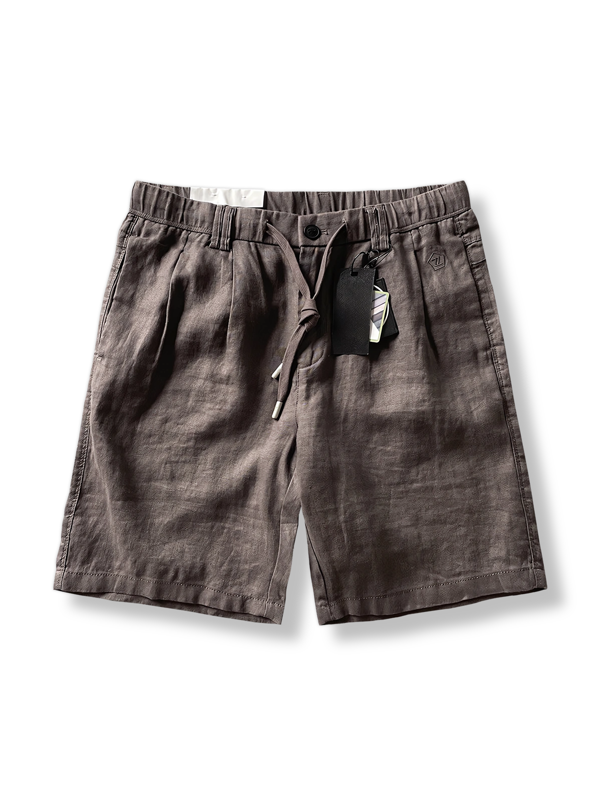 リネンショートパンツの正面展示図