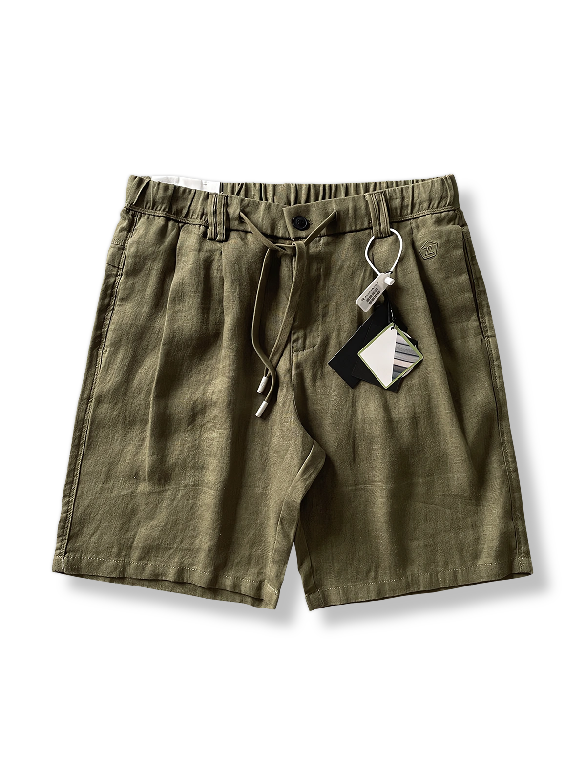 リネンショートパンツの正面展示図