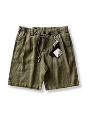 リネンショートパンツの正面展示図