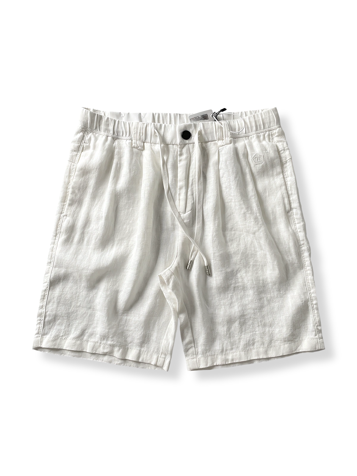 リネンショートパンツの正面展示図