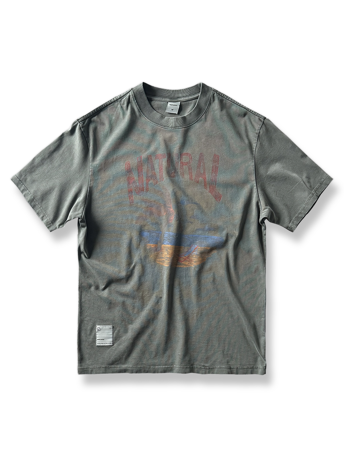 ヴィンテージプリントウォッシュTシャツ全体図