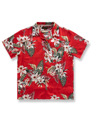 トロピカルフラワー ヴィンテージ ハワイアンシャツ全体図