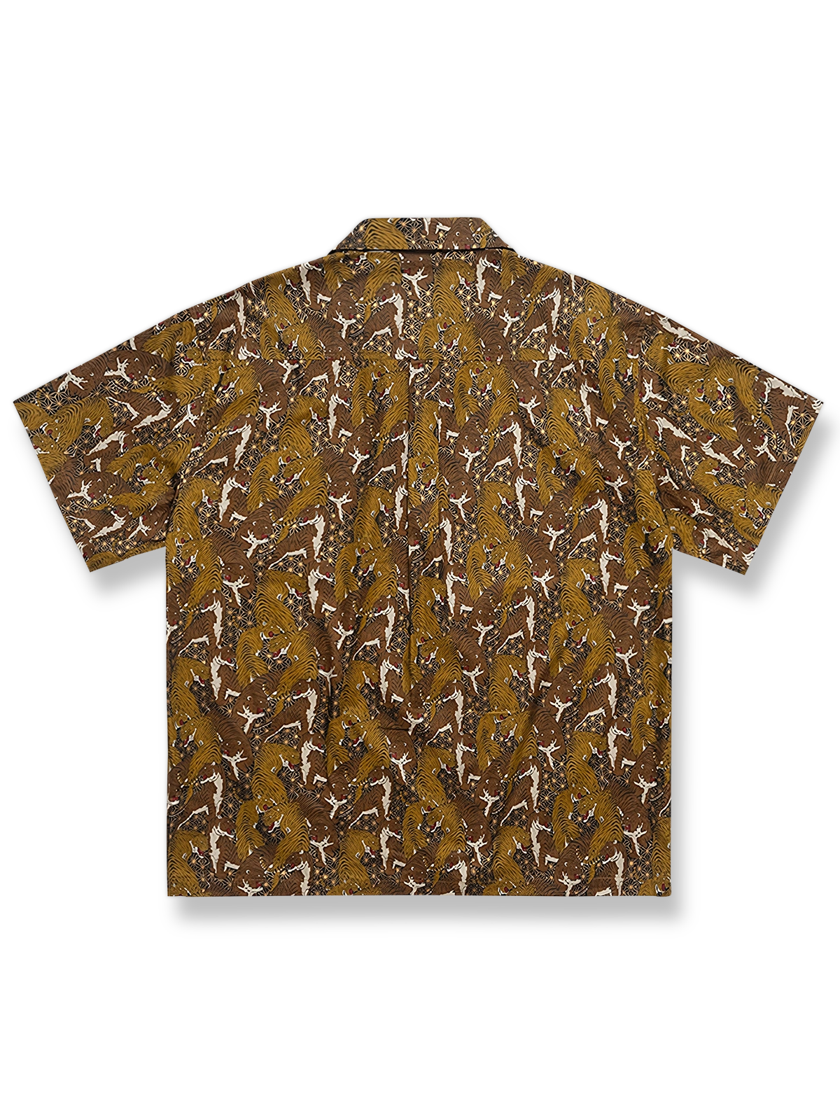 製品画像: タイガープリント ハワイアンシャツ反面図