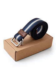 ダブルリングストライプベルト