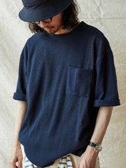 竹節コットンポケット付きTシャツ