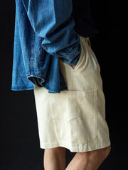 ダブルプリーツツイルポケットペインターショーツ