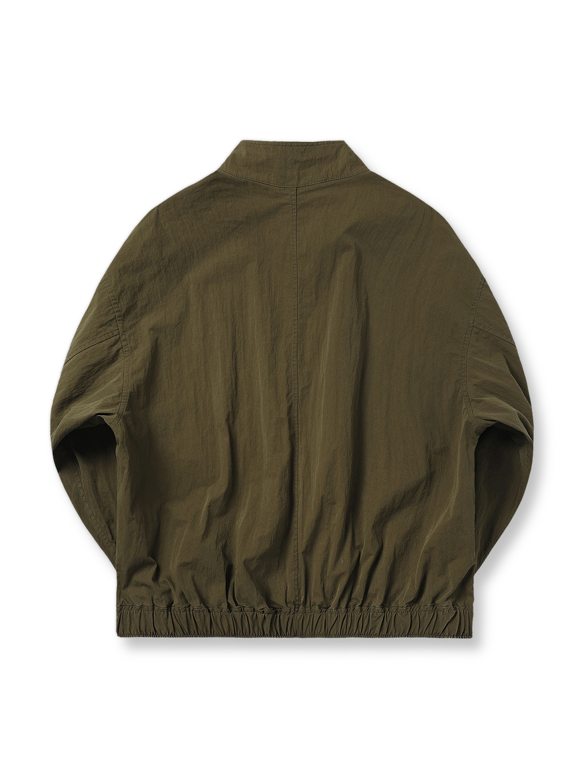 製品画像: ミリタリースタイルのウォッシュ加工ワークウェアパッチワークヴィンテージ通勤ジャケットの全体像