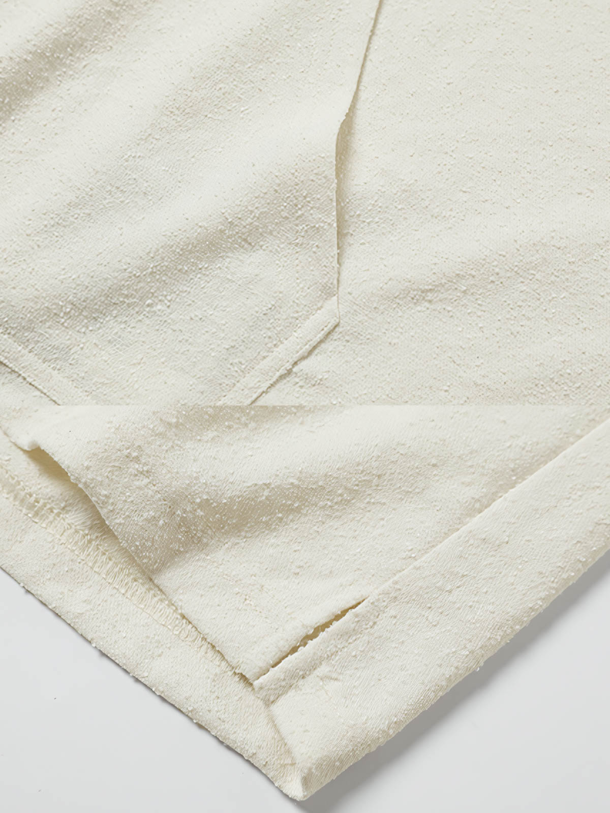 パーカーのループテクスチャーのディテール特写