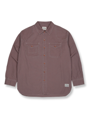 ヴィンテージ加工ワーク長袖シャツの全体展示