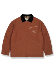 製品画像: ヴィンテージ加工の竹節柄デトロイトジャケットの全体展示