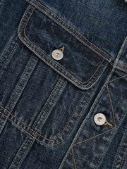 刺繍 ヴィンテージ加工 デニムジャケット