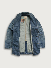 海軍 大きな襟ダブルブレストトレンチコート