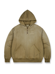 製品染めウォッシュ加工ヴィンテージスプレーホワイトスウェット全体