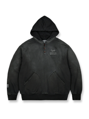 製品染めウォッシュ加工ヴィンテージスプレーホワイトスウェット全体