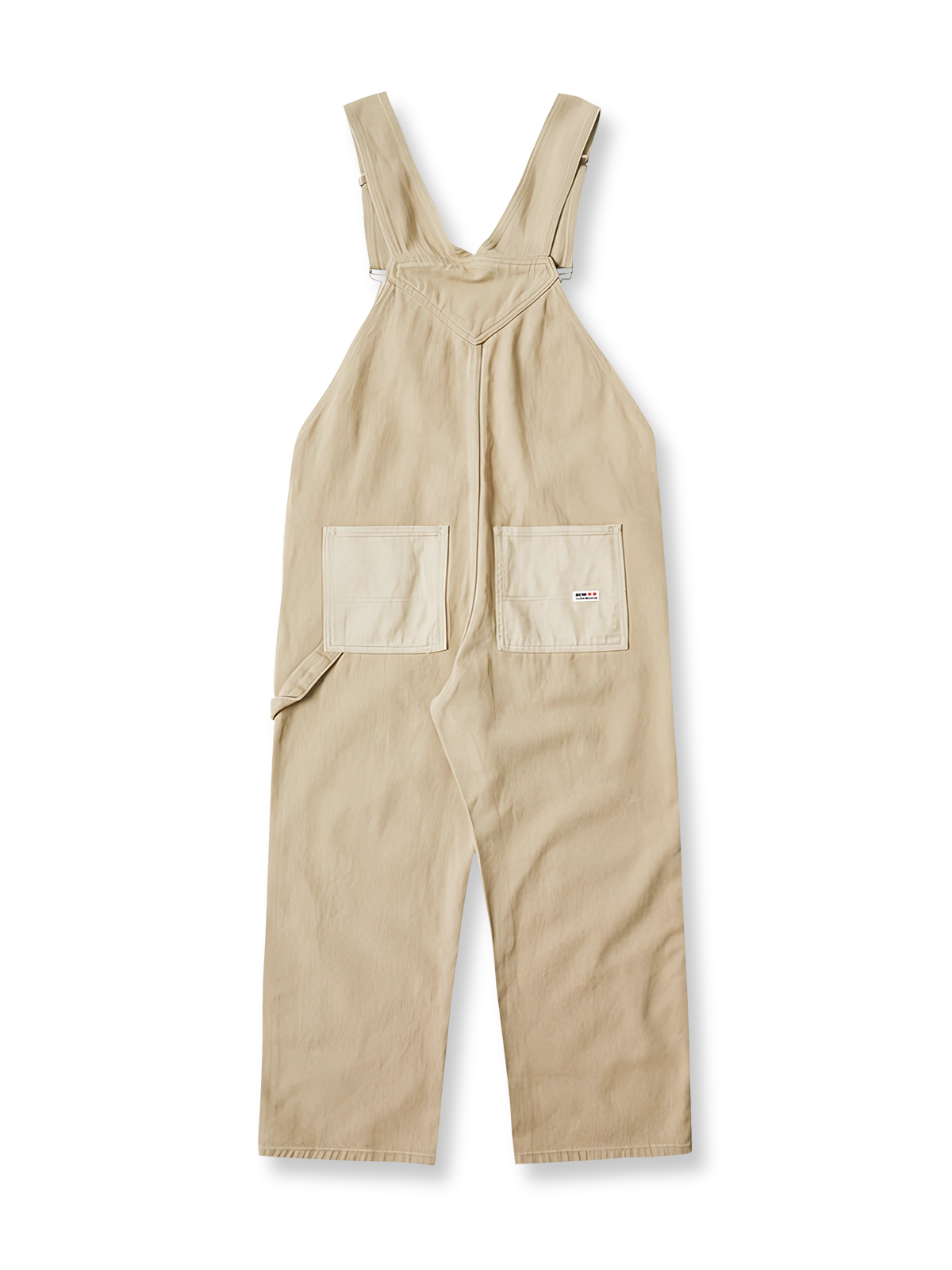  アメリカンヴィンテージパッチワークオーバーオールのフロント展示