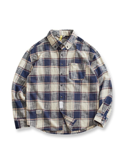 アメリカンヴィンテージチェック柄長袖ワークシャツのフロント展示