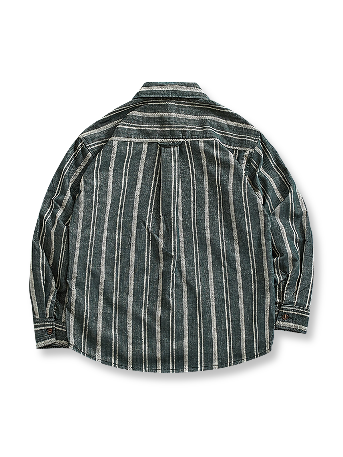 製品画像: ストライプワーク長袖シャツの全体展示