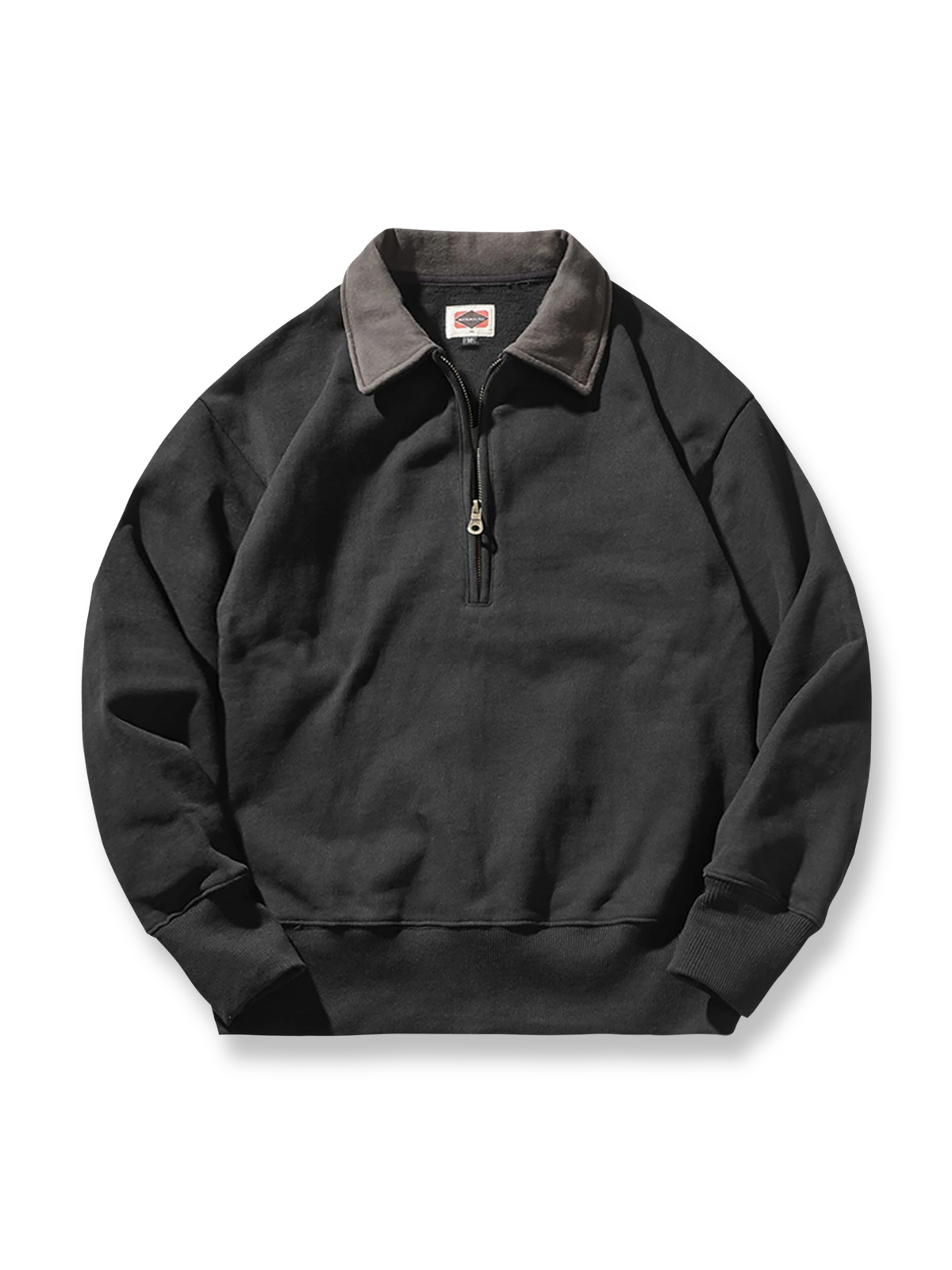 製品画像: アメリカンレトロカラー切り替え襟付きスウェットの全体画像