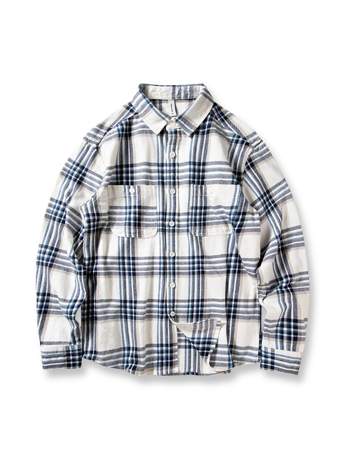 製品画像: クラシックなヴィンテージチェックシャツの正面全体画像