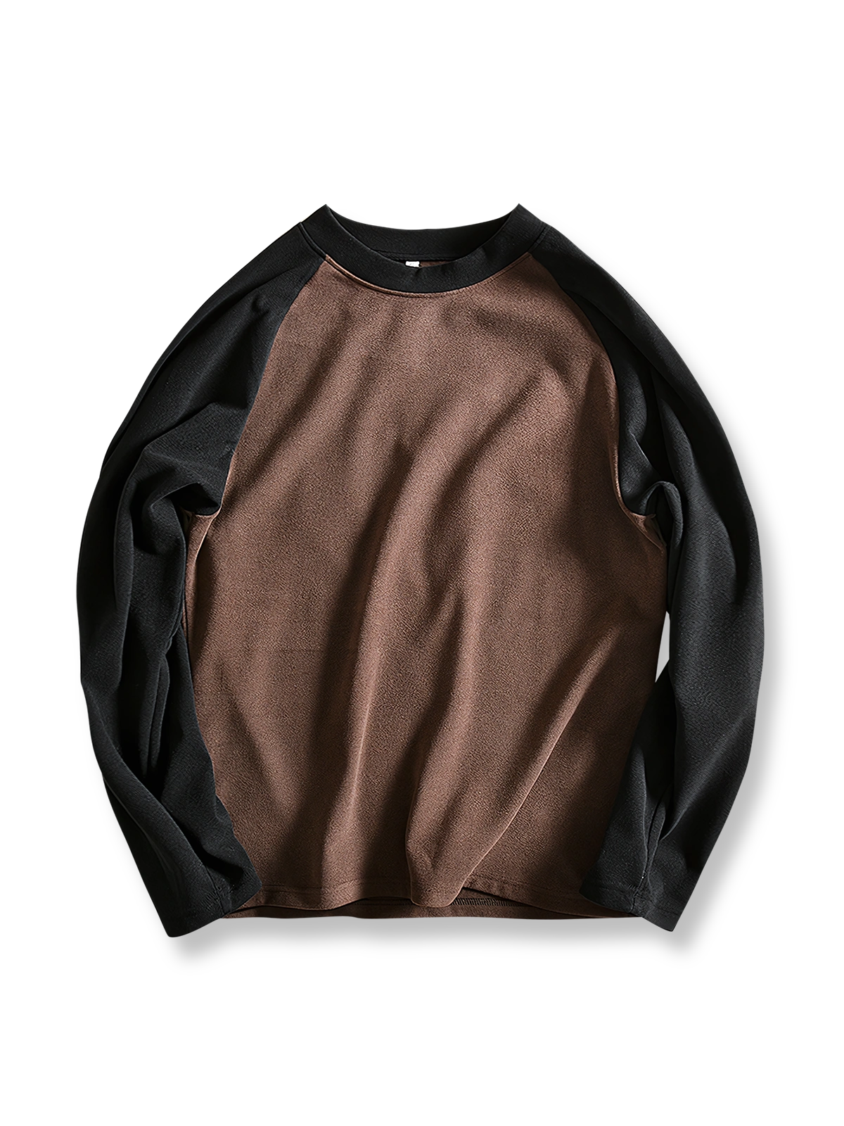 製品画像: ヘビーウェイトのダブルフェイスデロン配色長袖Tシャツの全体展示