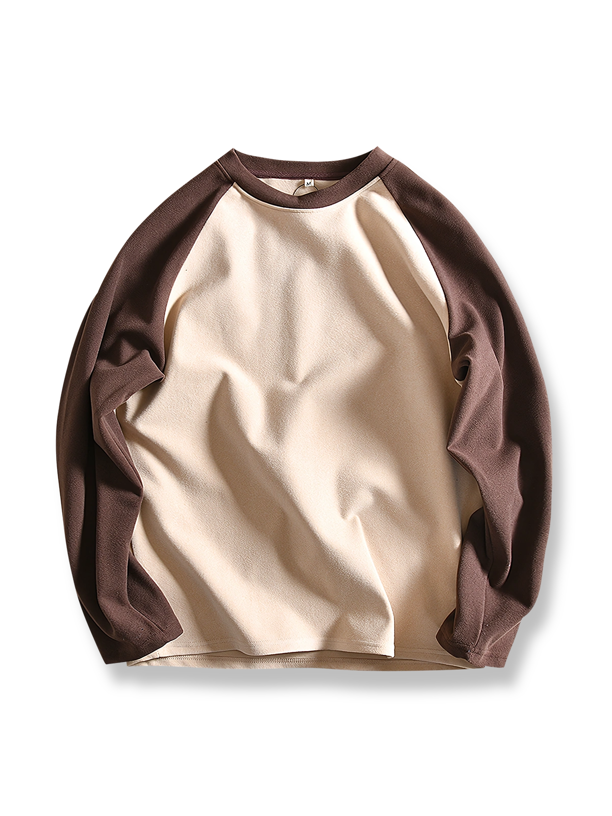 製品画像: ヘビーウェイトのダブルフェイスデロン配色長袖Tシャツの全体展示