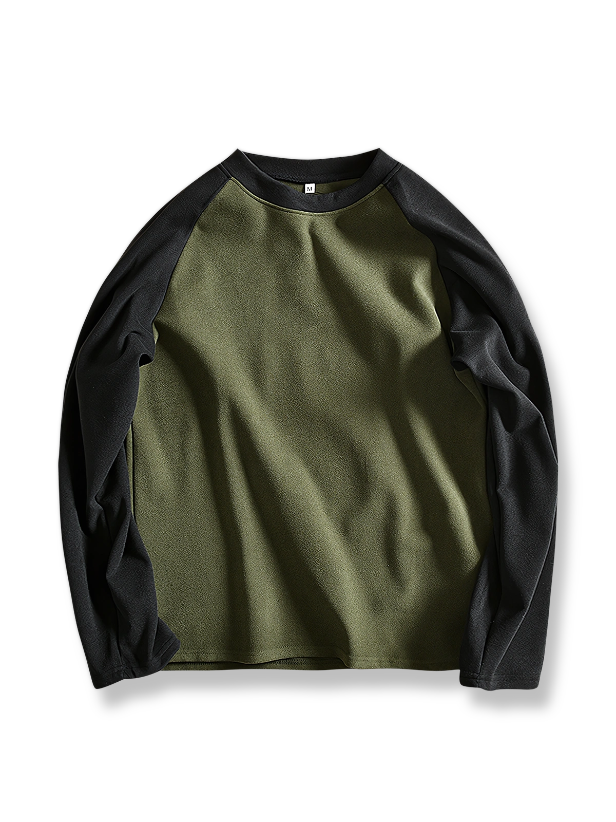 製品画像: ヘビーウェイトのダブルフェイスデロン配色長袖Tシャツの全体展示