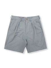 製品画像: クラシックなカラー展開のワイドレッグ5分丈テーラードショーツ