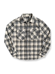 製品画像: ストライプコーデュロイチェックシャツの全体画像