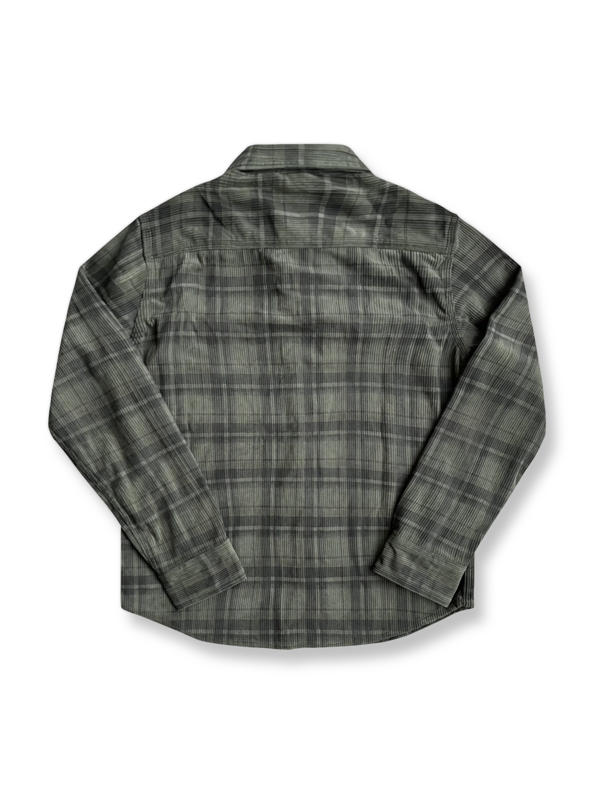 製品画像: ストライプコーデュロイチェックシャツの全体画像