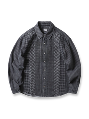 ヘビーウェイトウォッシュドデニムシャツのフロントビュー