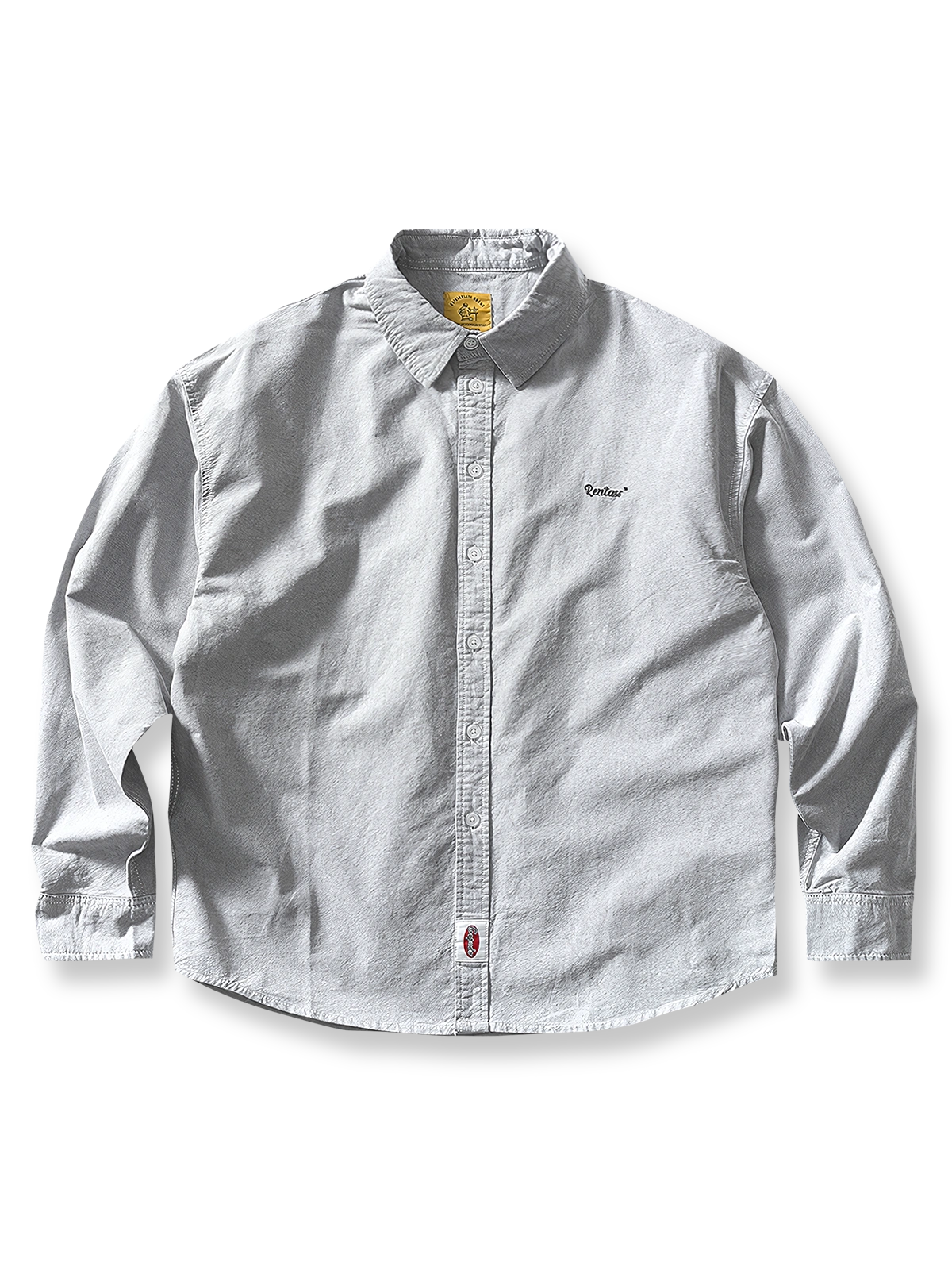 製品画像：Cleanfitシアサッカースタンドカラージャケット全体の外観
詳細画像：袖口ボタンとシアサッカー素材の質感ディテール