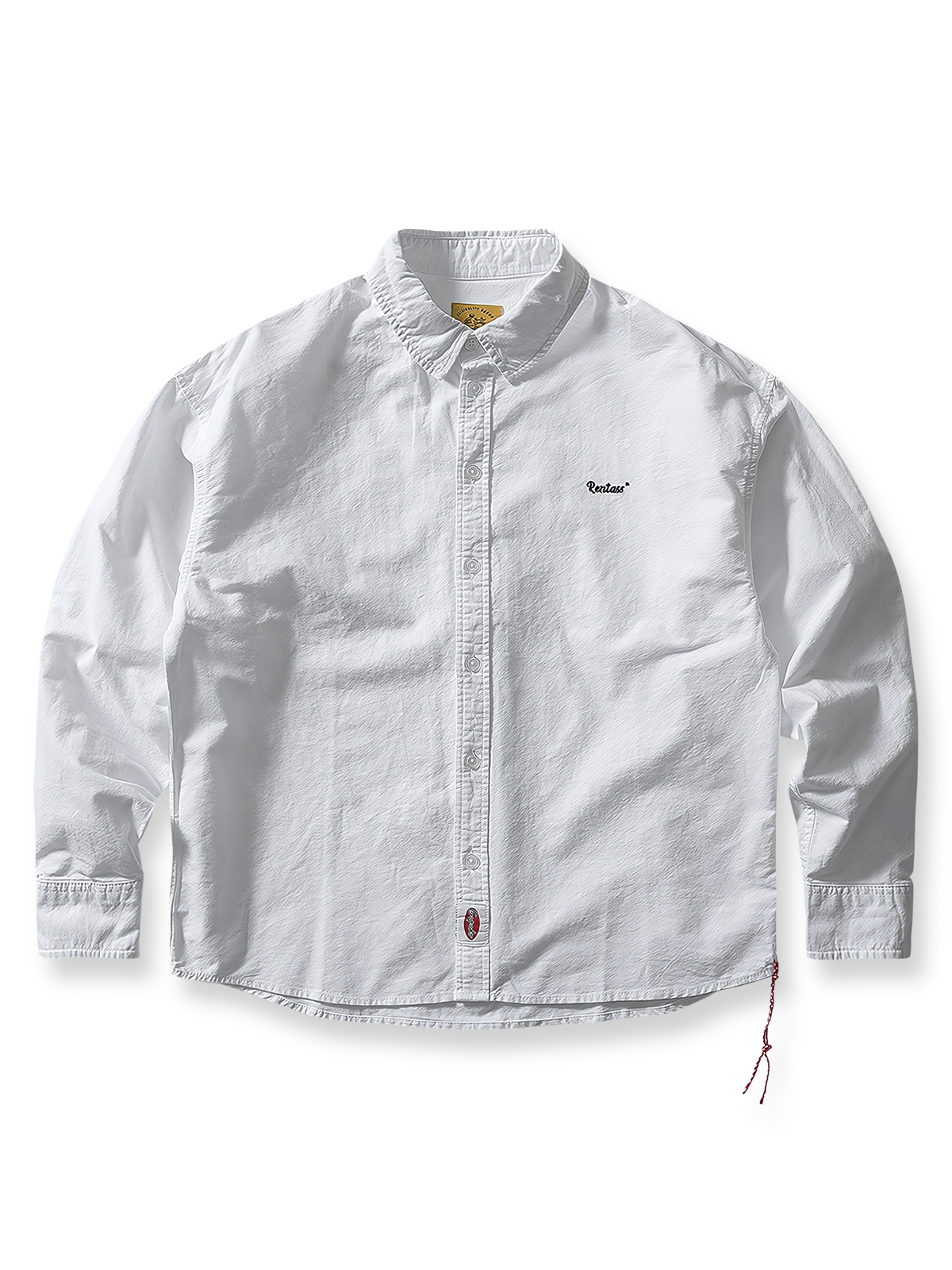 製品画像：Cleanfitシアサッカースタンドカラージャケット全体の外観
詳細画像：袖口ボタンとシアサッカー素材の質感ディテール