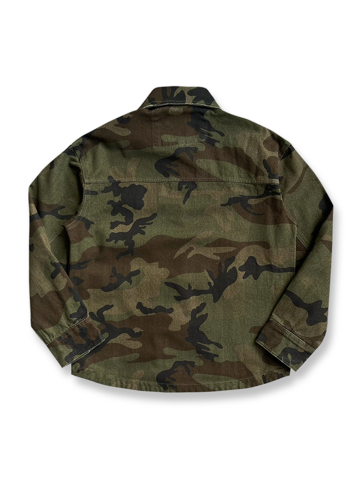 ヴィンテージミリタリースタイルの迷彩ジャケット全体画像