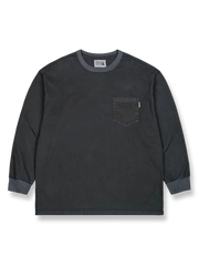 ヴィンテージウォッシュ コットンノーカラーフィッシングジャケット