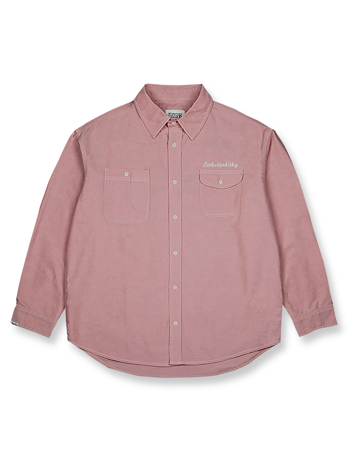 ツール刺繍 ワーク オックスフォードシャツの画像