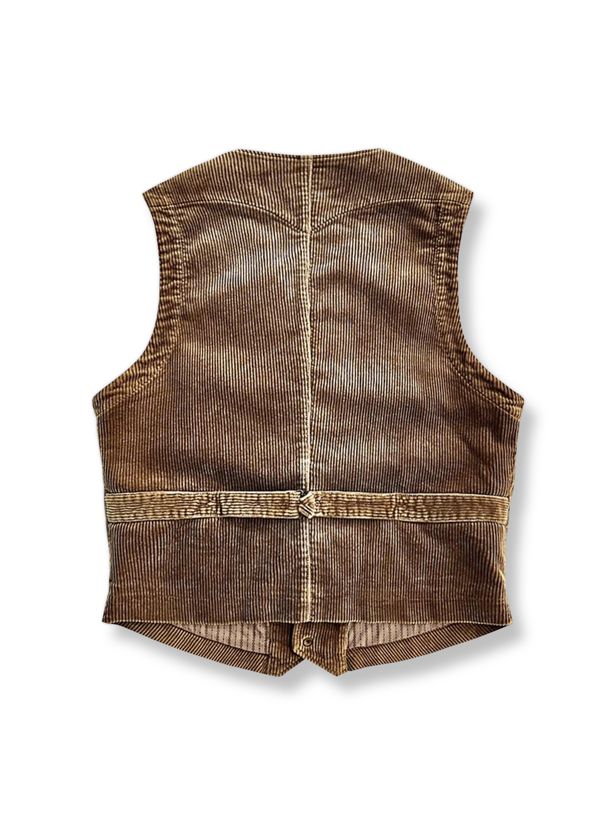 ヴィンテージ コーデュロイ 抜染 ワークベストの画像