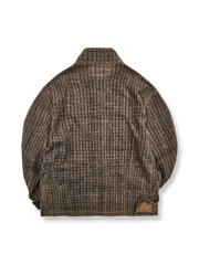 製品画像: 植物染めワイルドシルクジャケット、100%シルク、ヴィンテージデザイン
詳細画像: ワイルドシルクジャケットのパイピング装飾ディテール