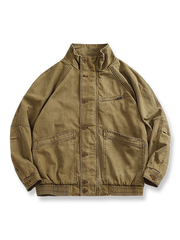 ビッグポケットスタンドカラーワークジャケットの全体像