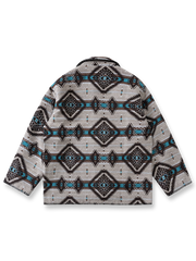 製品画像: エスニック柄のヴィンテージホーナーウールジャケットの平置き画像
詳細画像: ジャケットのエスニック柄ディテール画像