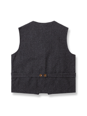  ヴィンテージウール千鳥格子ワークベストの画像 