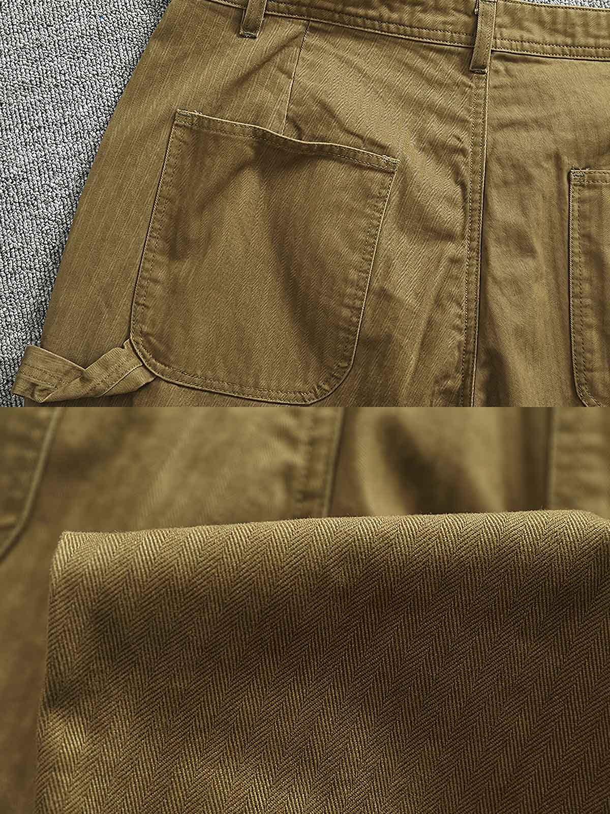 ワークポケットと膝の3Dカット ディテール画像